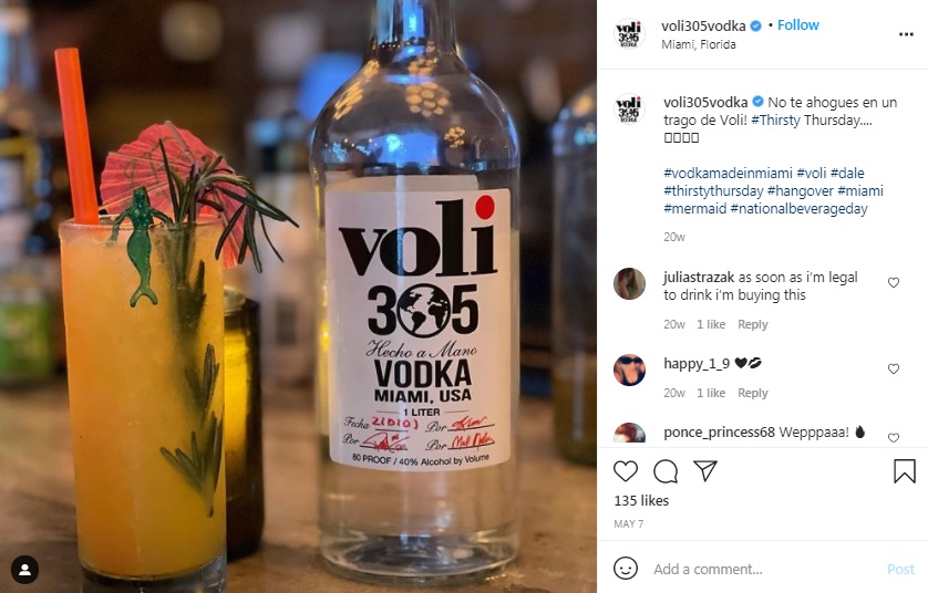 Voli 305 Vodka – Pitbull