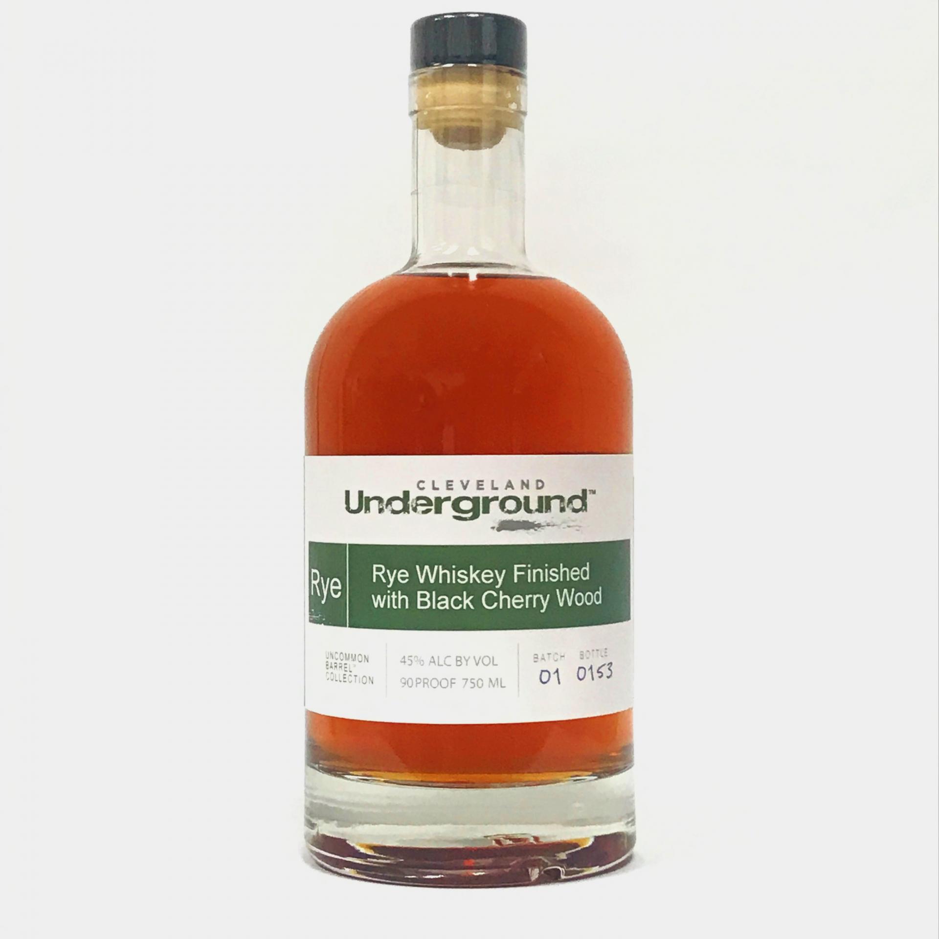 Cleveland Underground Rye Whiskey Finished With Black Cherry Wood from United States Winner of