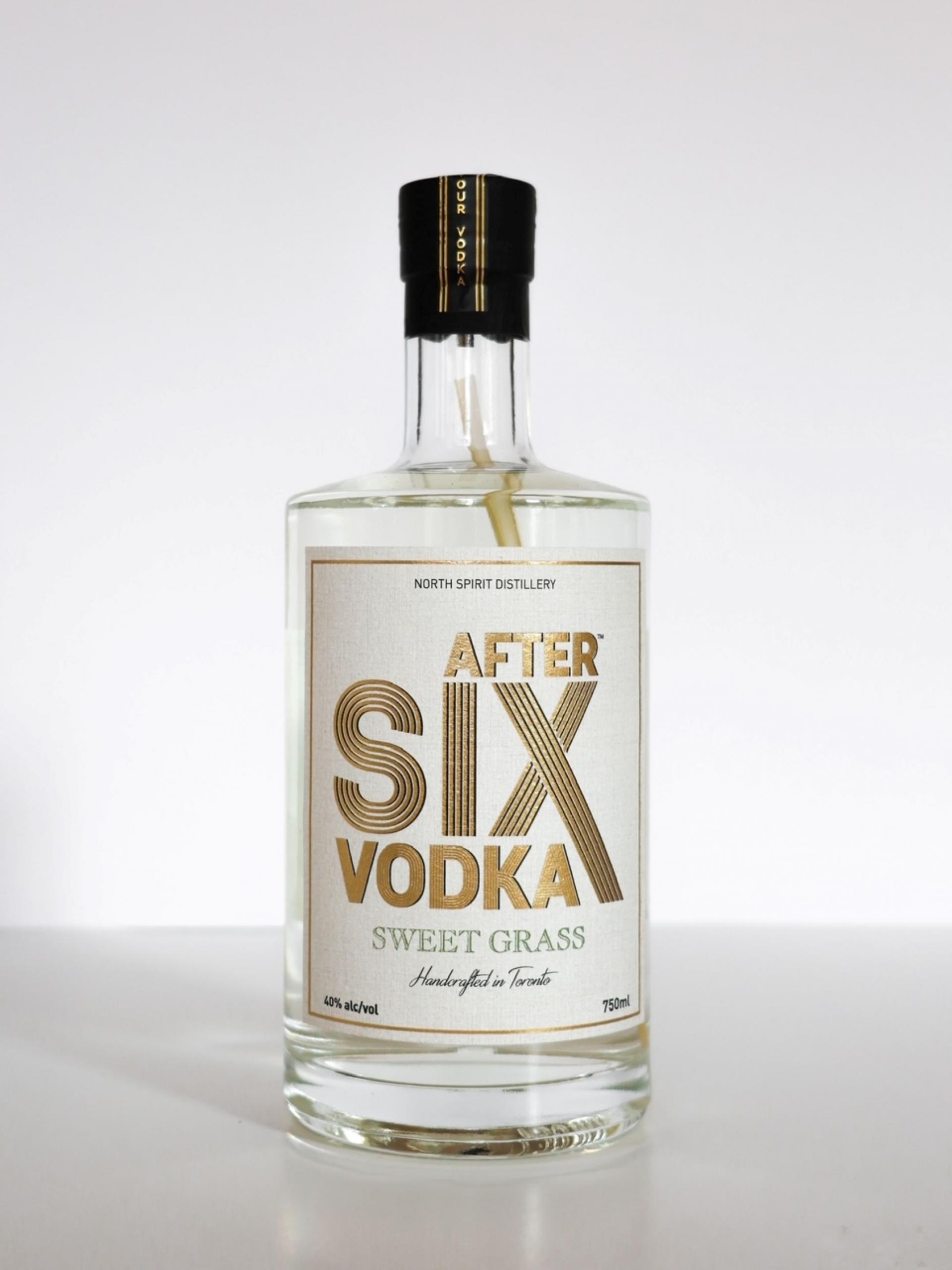 After Six Sweet Grass Vodka from Canada - Winner of Bronze medal
