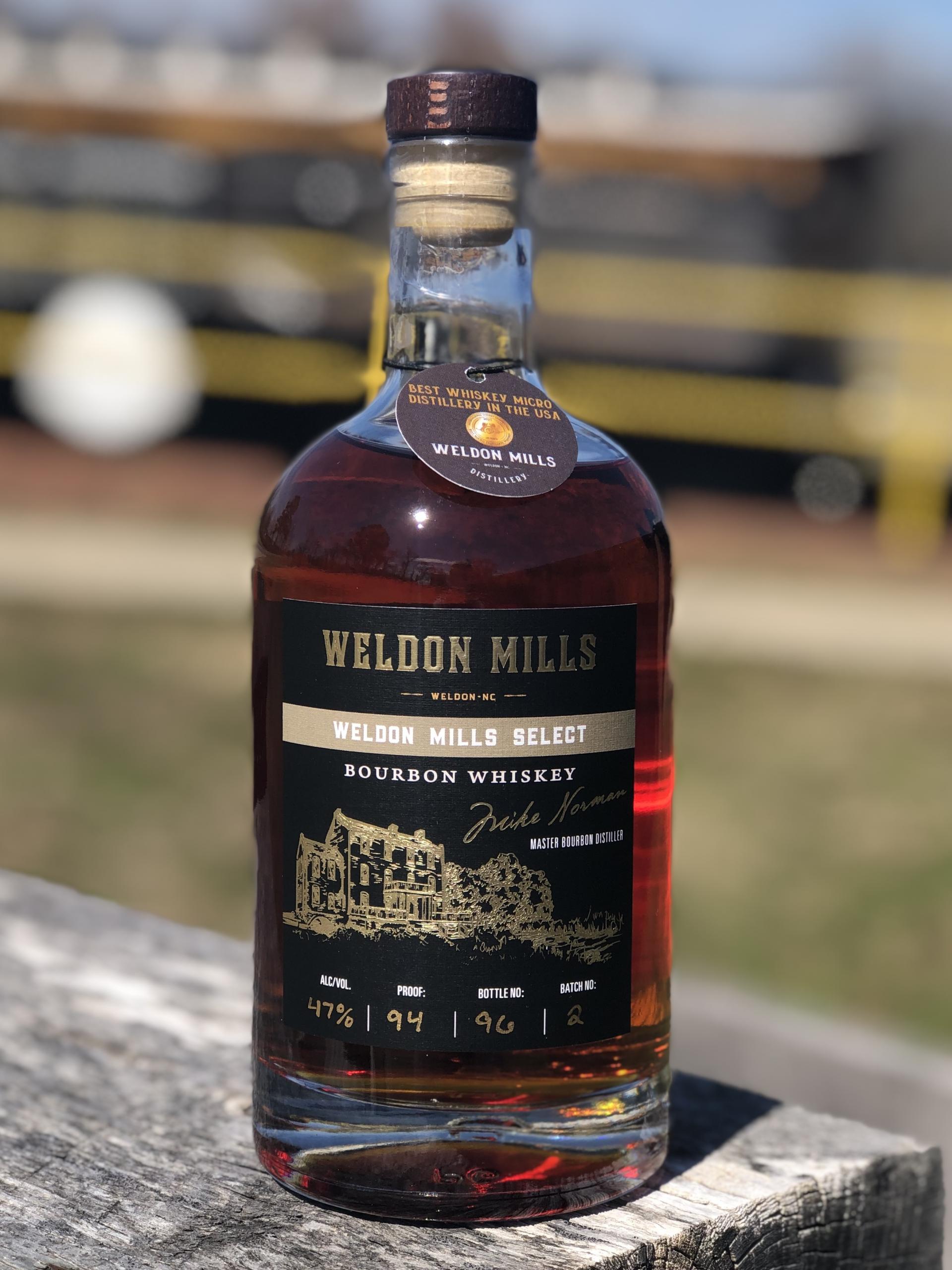 Weldon Mills Select Straight Bourbon Whiskey bottle