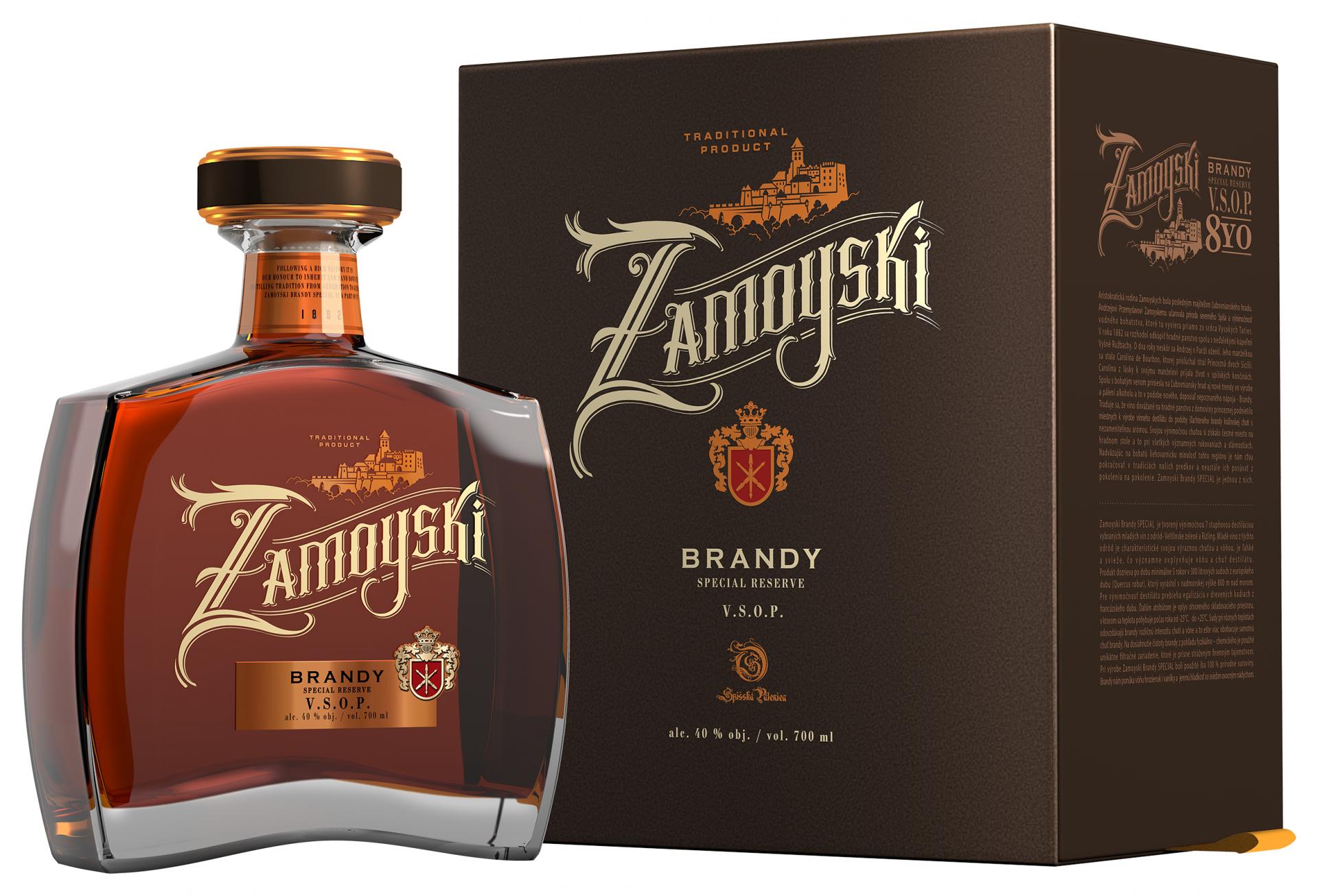Zamoyski Brandy Special V.S.O.P. from Slovakia - Winner of