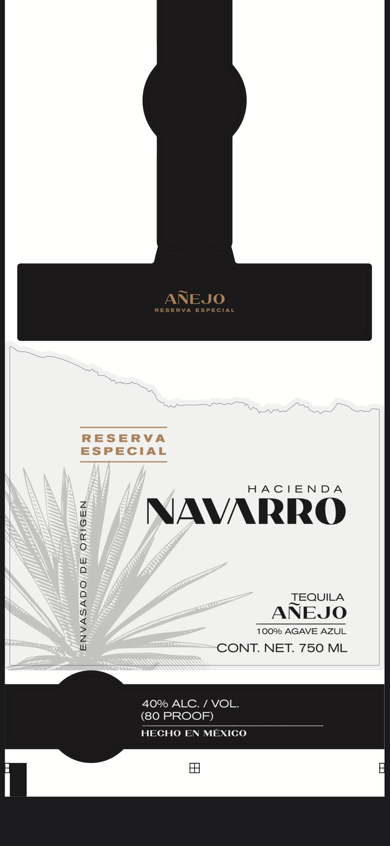 Tequila Hacienda Navarro from Mexico Winner of Gold medal at the USA