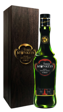 Logo for: The Three Monkeys Indian Single Whisky