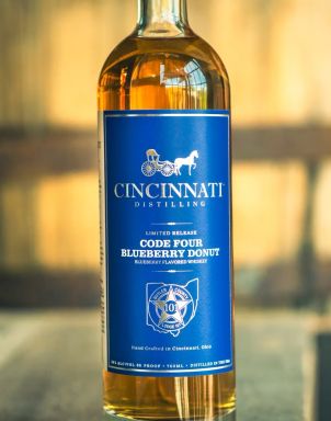 Logo for: Cincinnati Distilling Code 4 Blueberry Donut Whiskey